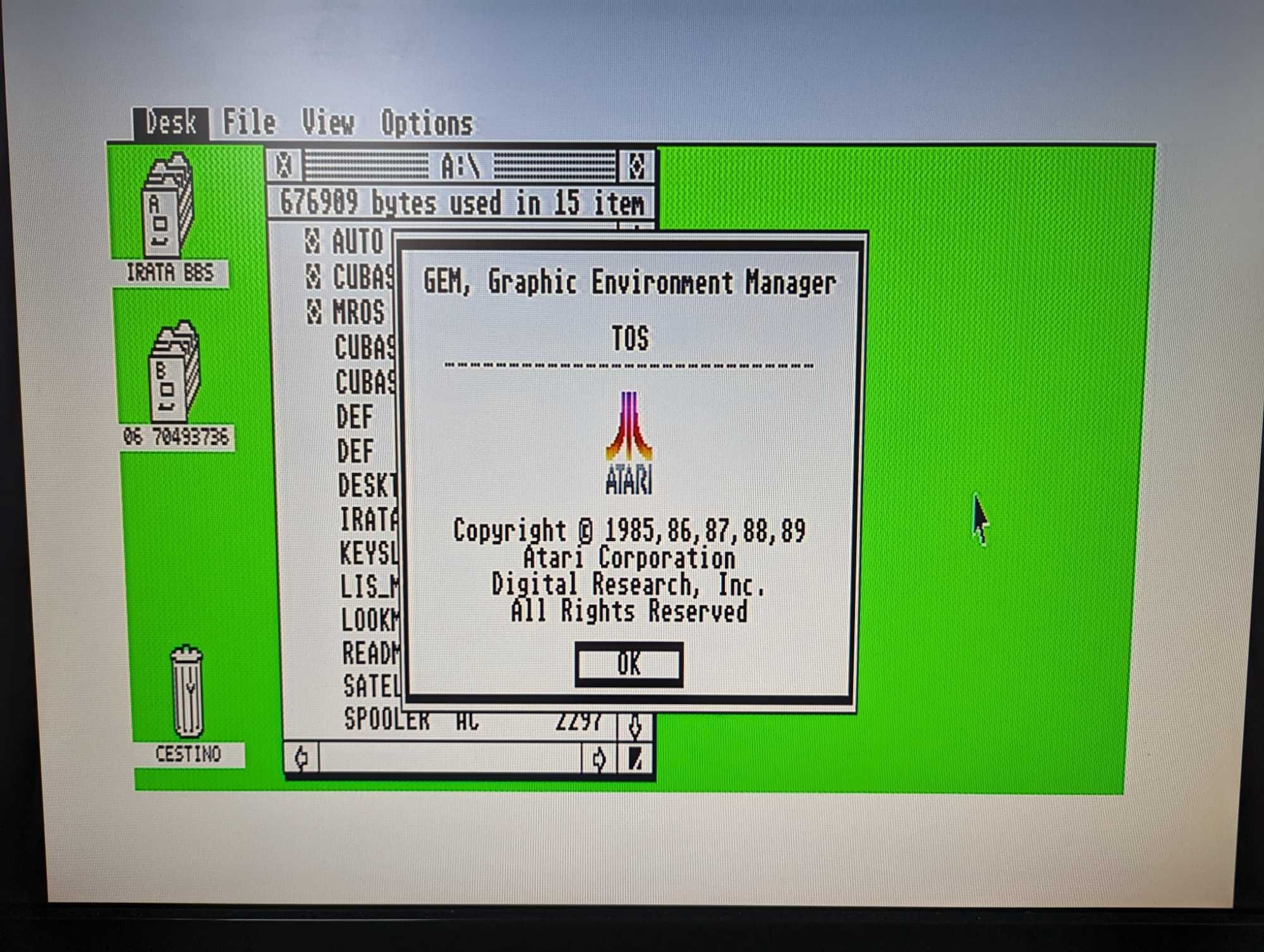 ATARI STE - oryginalne układy ROM z TOS v1.62 UK