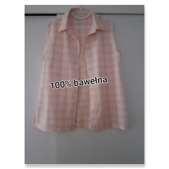 Bawełniana bluzka w kratkę roz.46