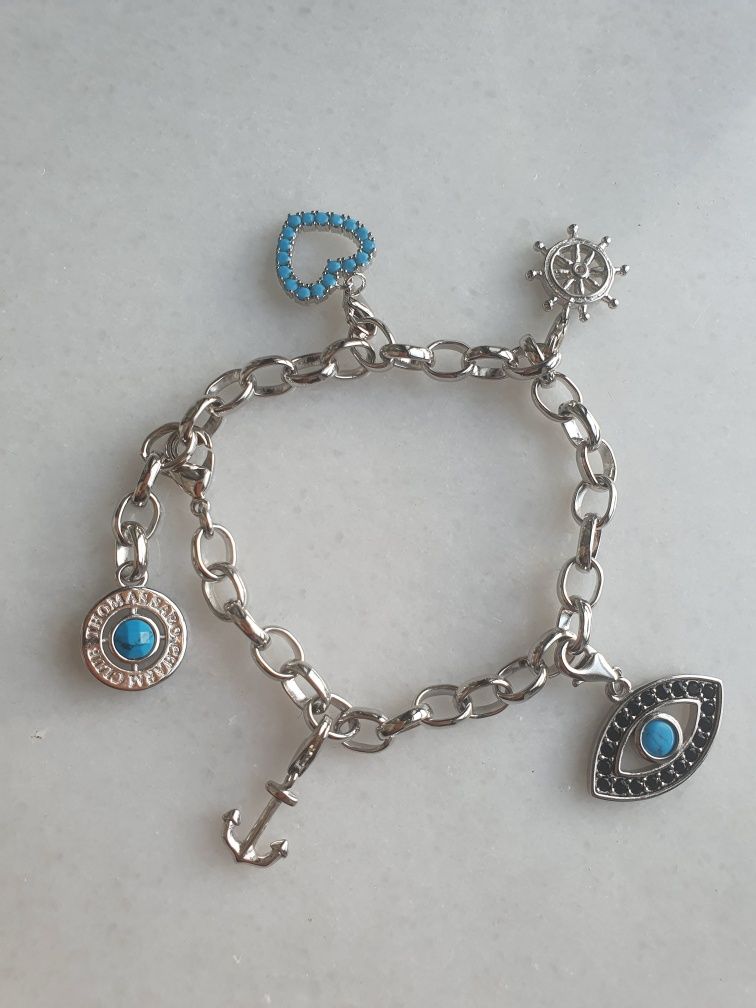Серебряный браслет с шармамиTHOMAS SABO с шармами