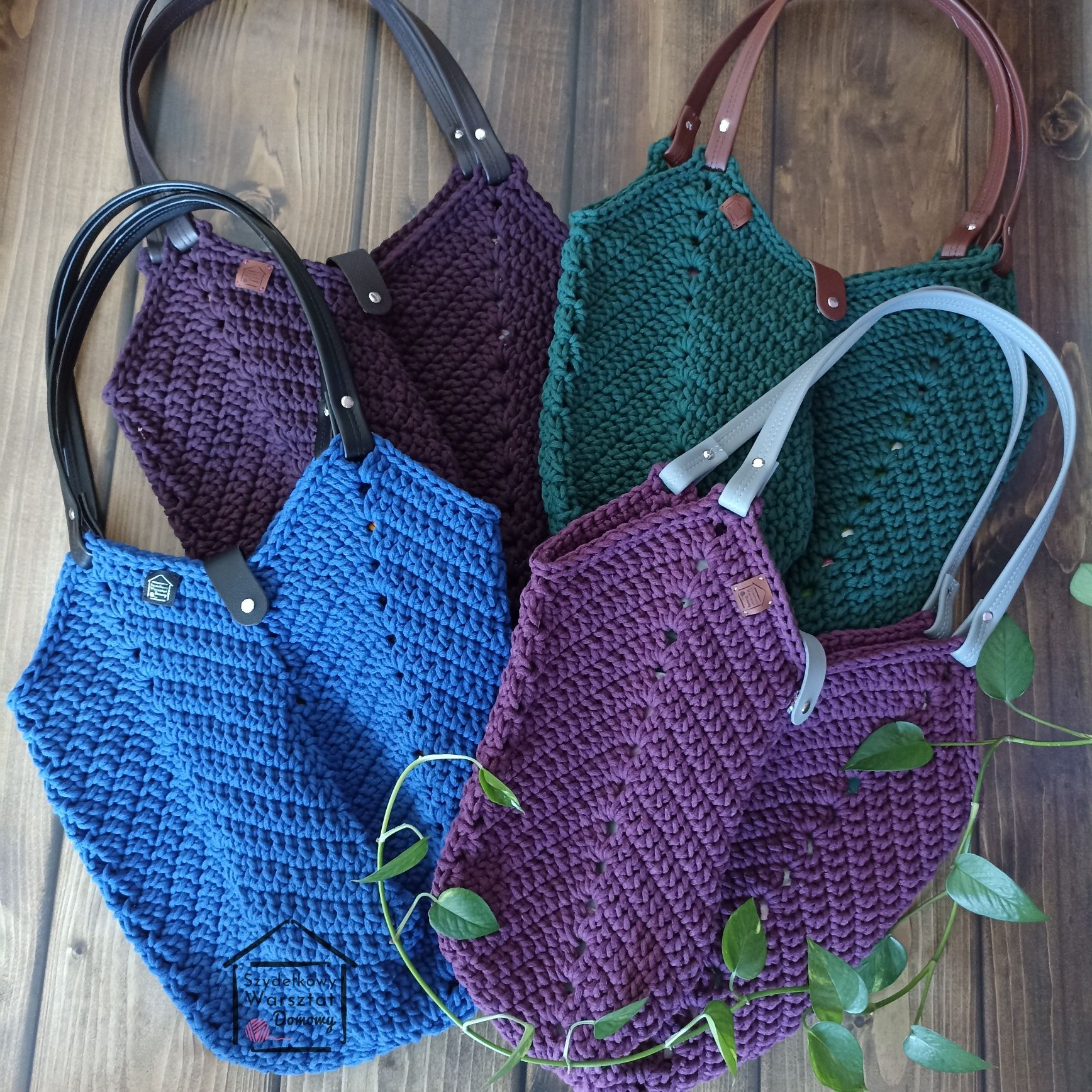 Torba tulipan, shopperka, rękodzieło, handmade