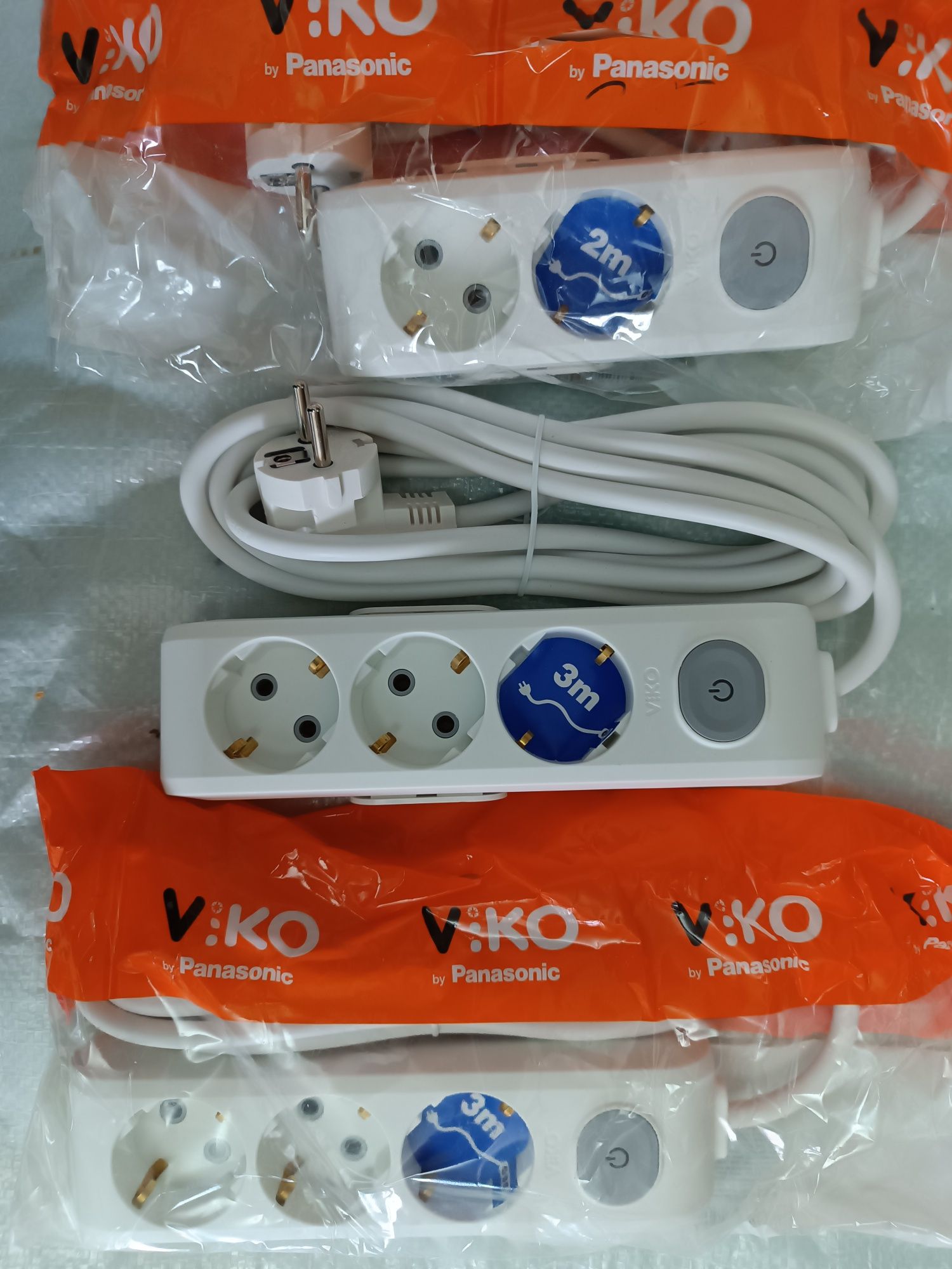Удленнитель Якісний подовжувач із заземленням VIKO Multi-le на 2м,3м,5
