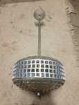 Lampa prl wisząca szklana kryształ żyrandol loft retro