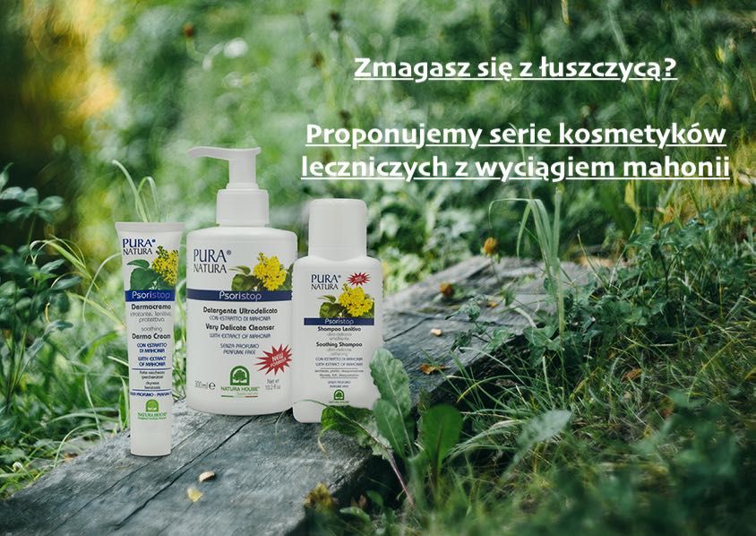 Pura Natura Psoristop Szampon do włosów z ekstraktem mahonii łuszczyca