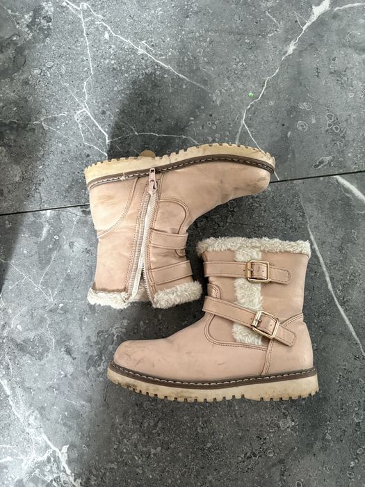 Ciepłe kozaki dziecięce Nelli Blu r. 28 – różowe, ocieplane