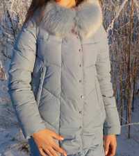 Куртка зимова ніжного голубого кольору