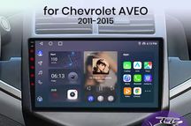 Rádio Android Carplay Chevrolet Aveo 2011 a 2014 GPS wifi BT NOVO