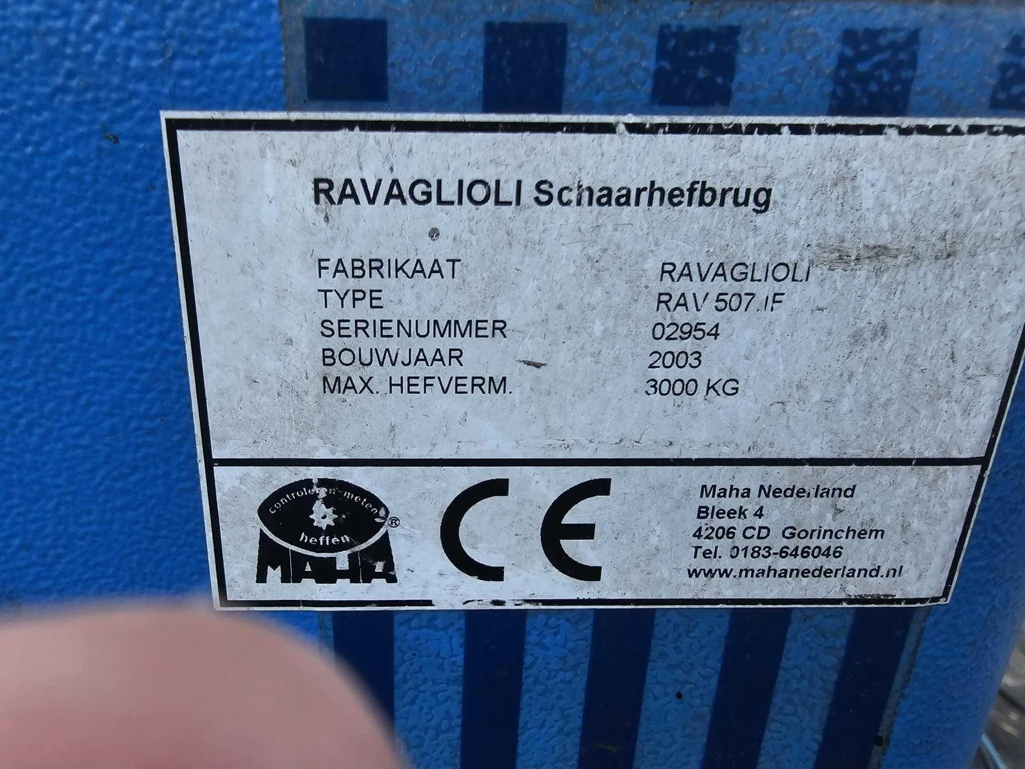 Podnośnik nożycowy podposadzkowy Ravaglioli 3000kg