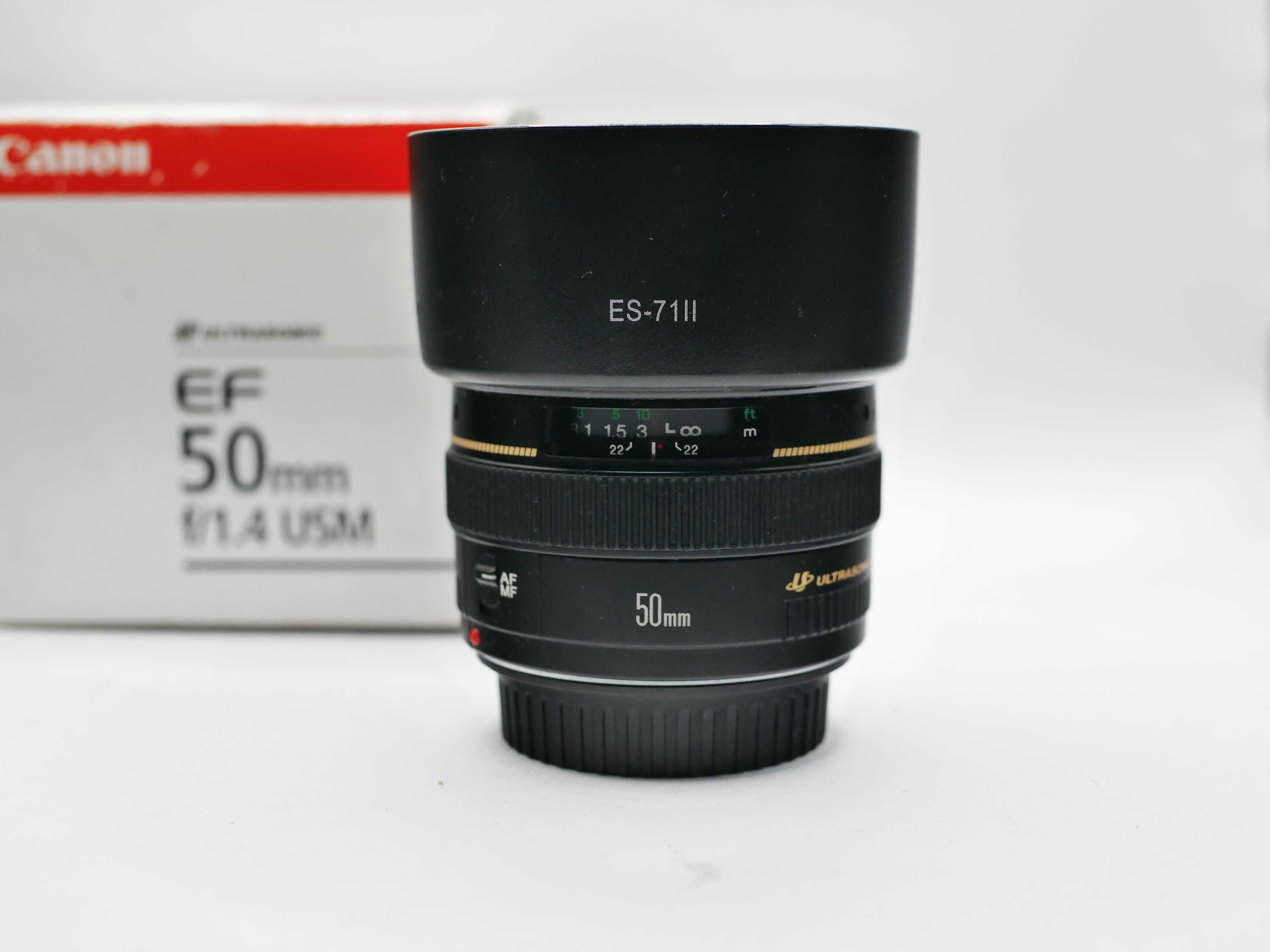 Canon EF 50 mm f 1,4 Ultrasonic EF-S Hoya HMC UV gratis