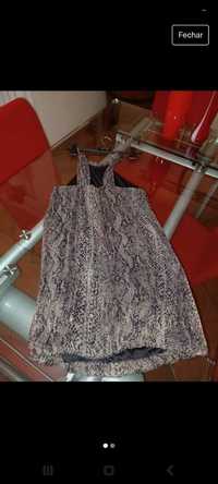 Vestido cinzento tigress,novo, tamanho S/N