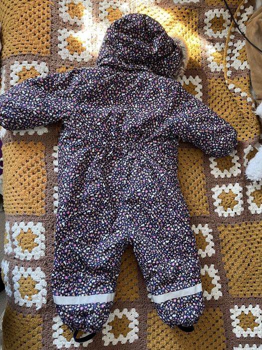 Зимовий комбінезон на дівчинку 12-18-24 міс 86 92 h&m