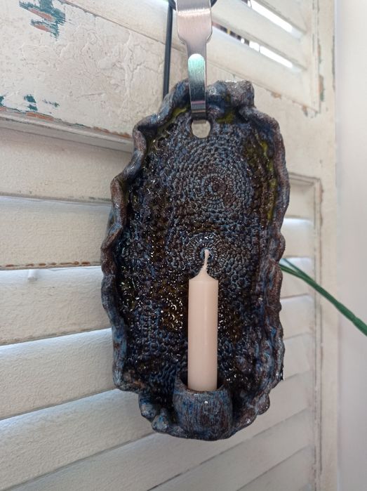 Świecznik ceramiczny rękodzieło