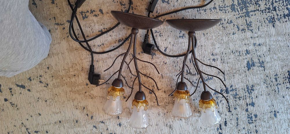 Par de candeeiros de mesinha de cabeceira