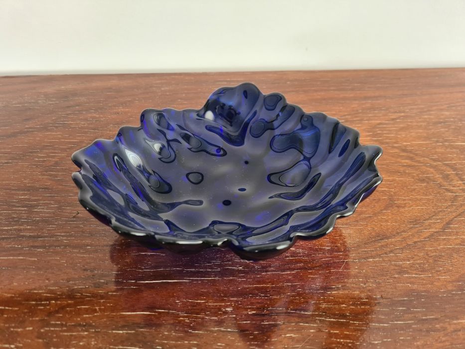 Taça vidro azul cobalto