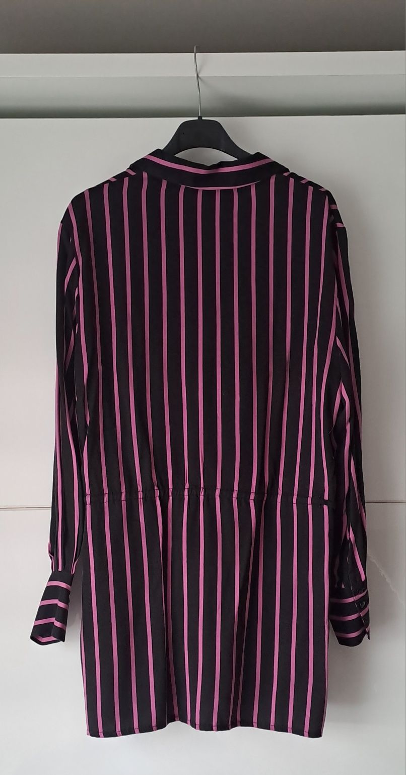 Bluzka koszulowa w różowe paski Orsay