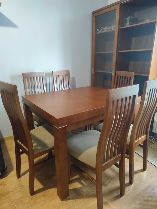 Zestaw mebli do salonu lite drewno