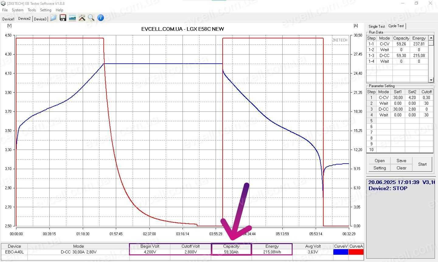 Акумуляторний елемент 58Ah 210Wh Li-ion LG Chem LGX E58C