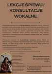 Lekcje śpiewu/ konsultacje wokalne