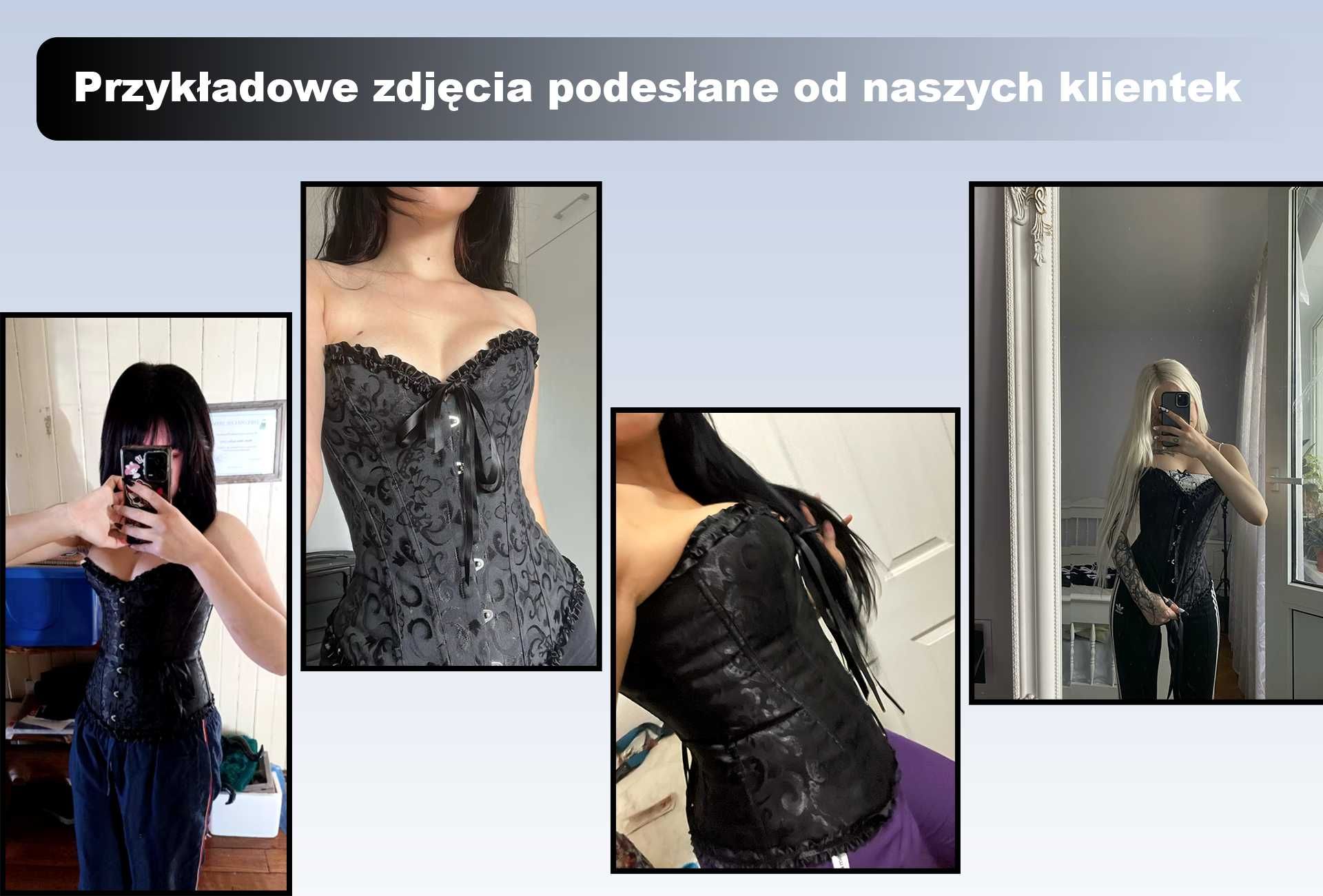 Seksowny Gorset Modelujący z Efektem Wyszczuplenia Powiększający Biust