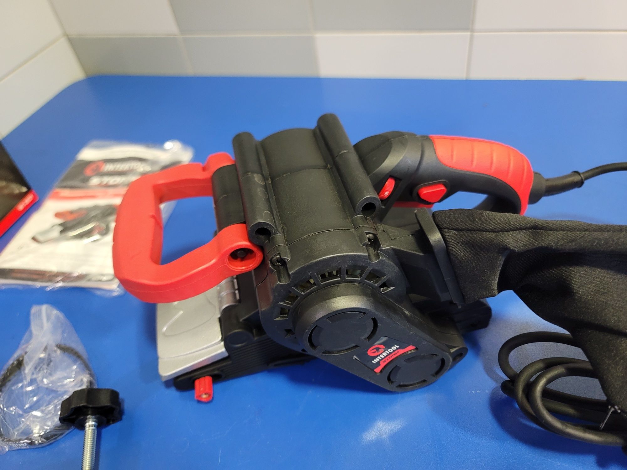 Шлифмашина ленточная Гриндер Storm Intertool WT-0529 36мес Гар. 76×457