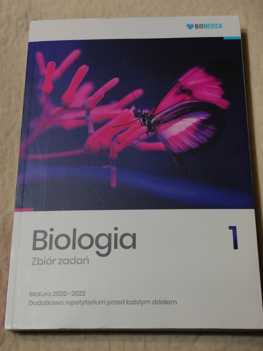Biologia 1 zbiór zadań Biomedica, przygotowanie do matury ,NOWE