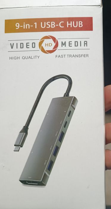 ХАБ USB-C, Концентратор, 9in1, 11in1