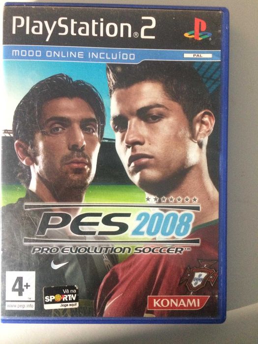 PES 2008 – PS2 – Completo com Manual/Livro!