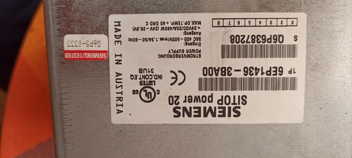 Sprzedam dwa zasilacze Siemens Sitop 20