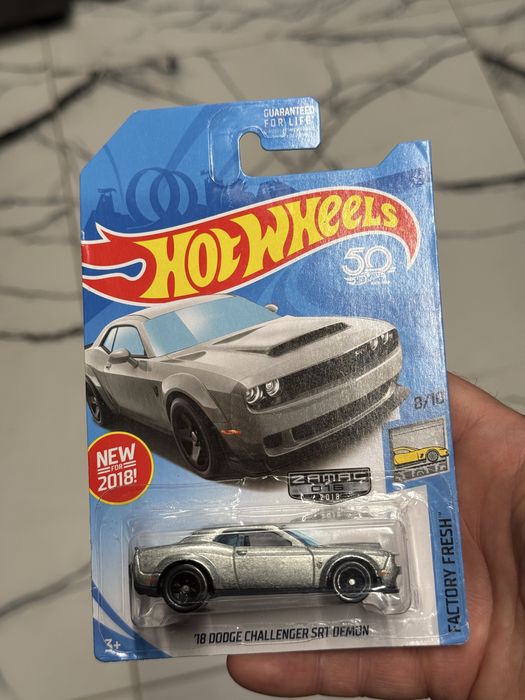 Hot Wheels ’18 Dodge Challenger SRT DEMON Zamac pierwsze wydanie 2018!