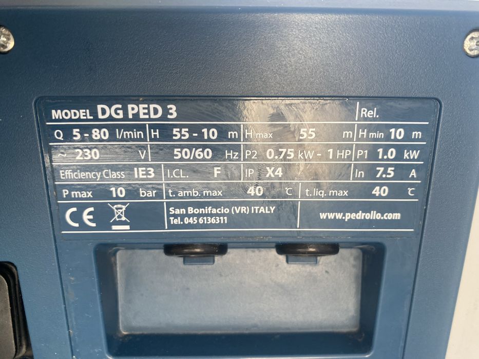 PEDROLLO DG PED 3 – zestaw stałego ciśnienia z inwerterem