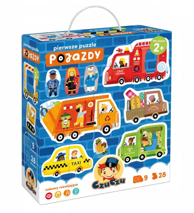 CzuCzu. Pierwsze puzzle Pojazdy 2+. Bright Junior Media. Nowy Produkt