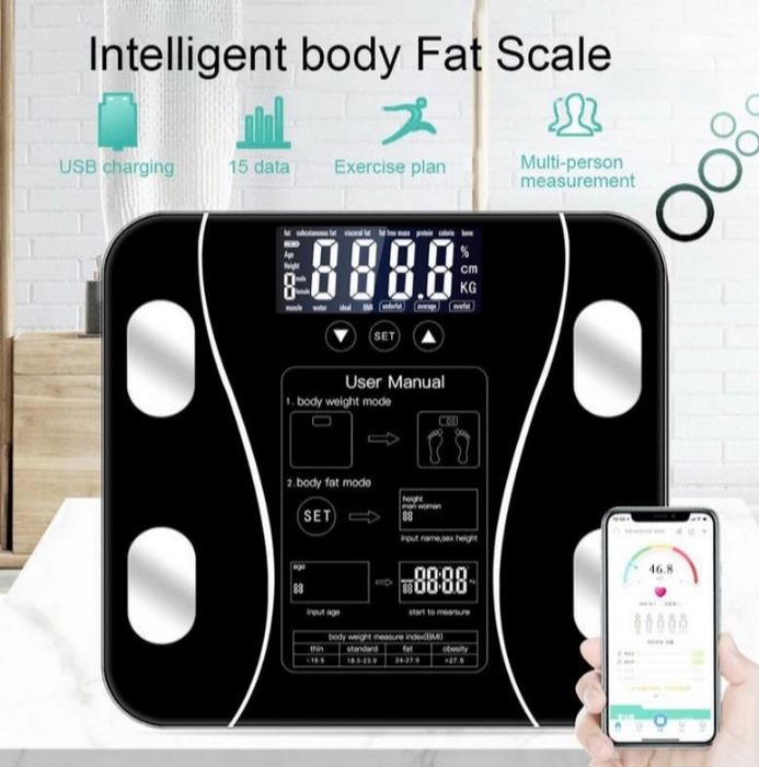 Ваги підлогові смарт блютуз