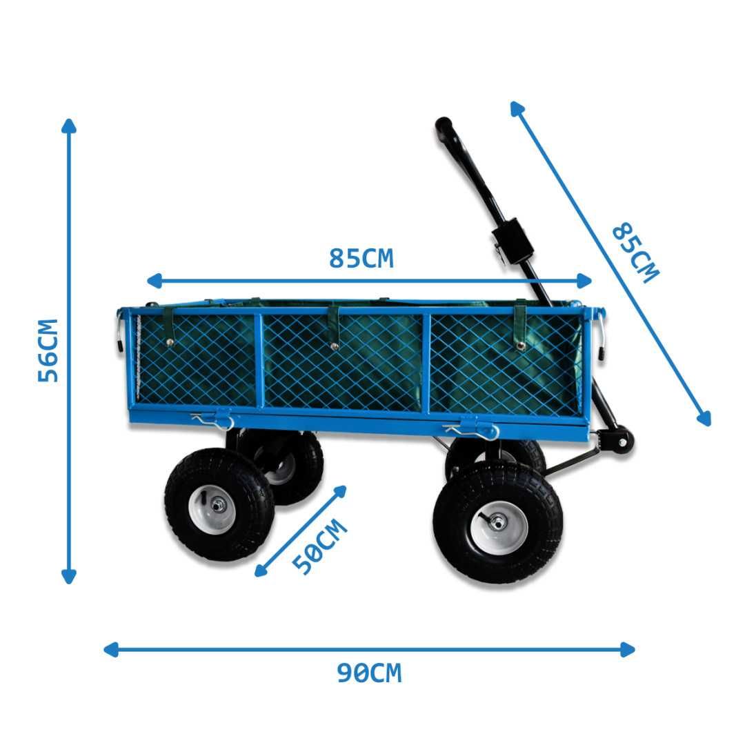 Wózek transportowy ogrodowy z plandeka Pakowny do 300 kg