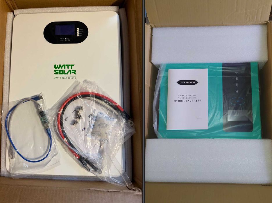 Інвертор 6200w 48V + Акумулятор 5 кВт - резервне живлення
