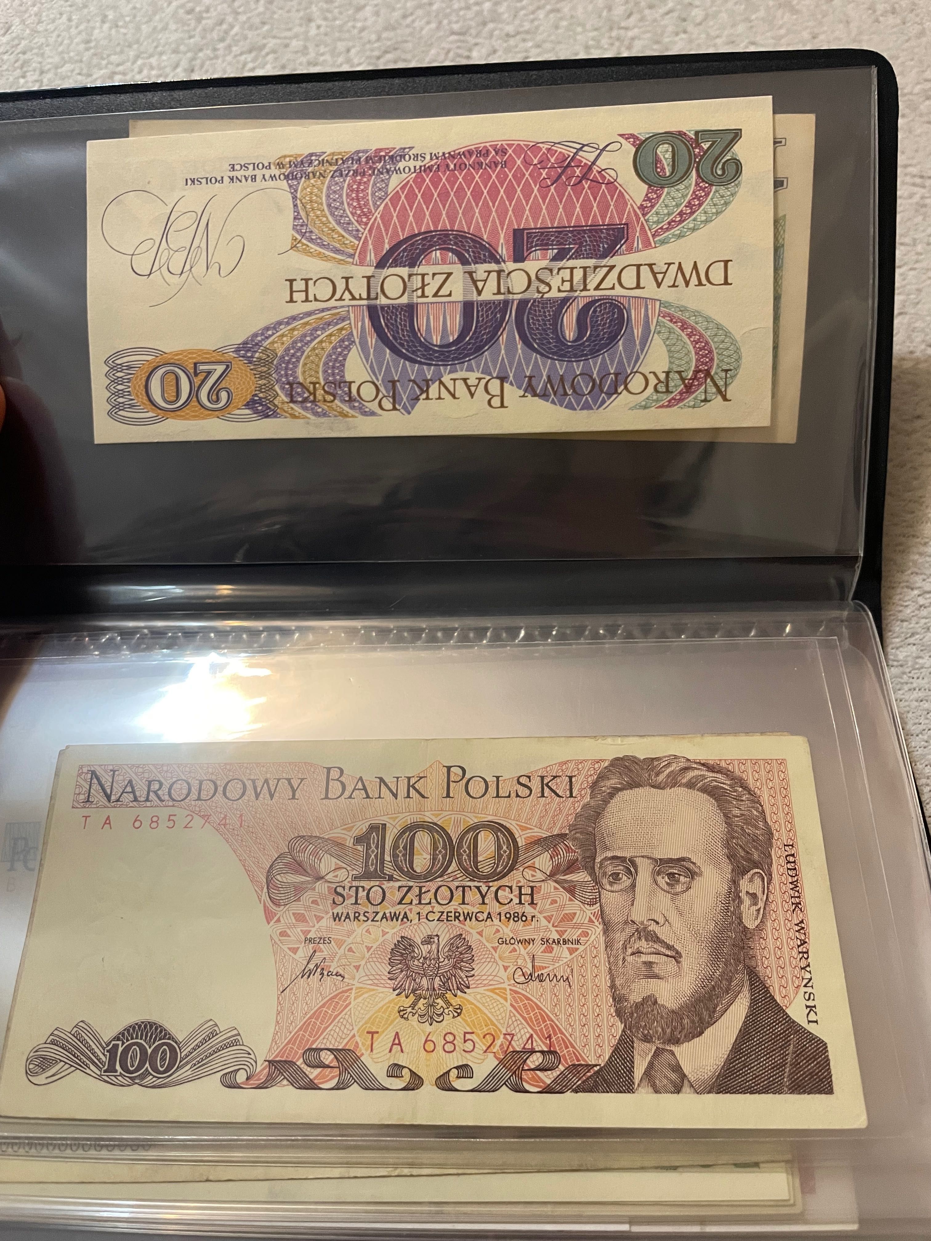 Klaster z polskimi banknotami