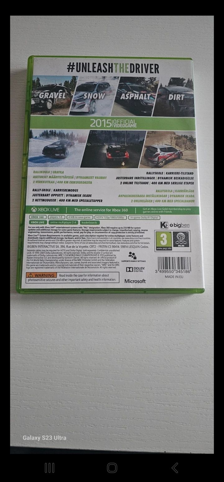 Wrc 5 Xbox 360 Eng.