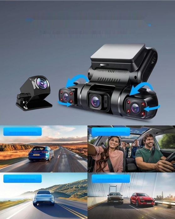 Kamerka samochodowa Rhorawill 4 Obiektywowy Wideorejestrator