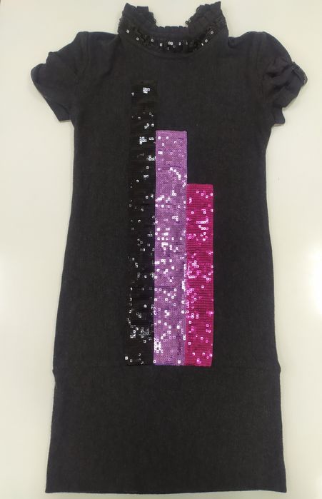 Кофточка-туніка темно-сірого кольору