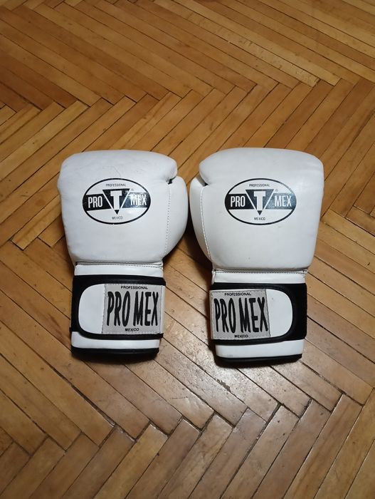 Боксерские перчатки Pro Mex Professional Training Gloves White 16 OZ.