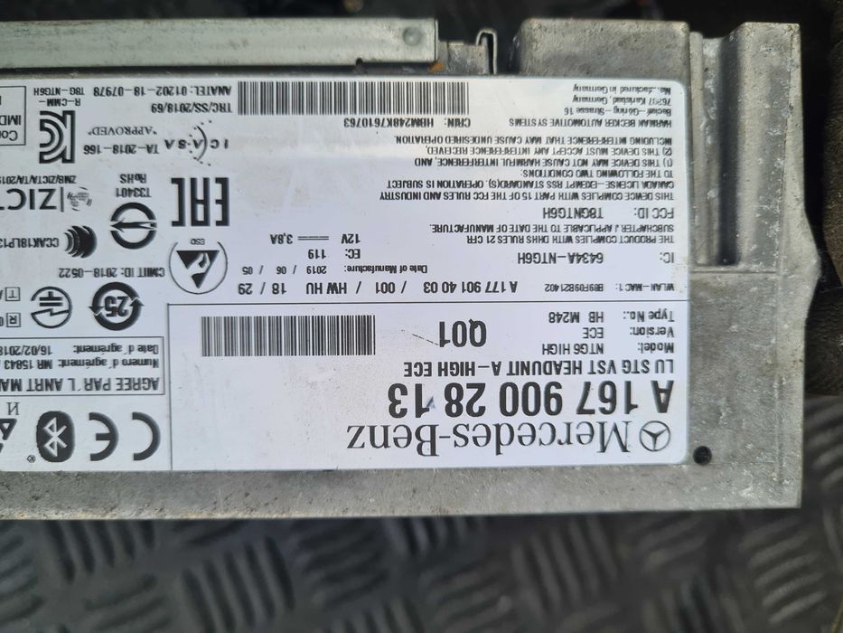 Mercedes A Klasa W177 19r radio nawigacja