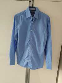 Koszula błękitna Reserved rozmiar 39 bawełna 100%