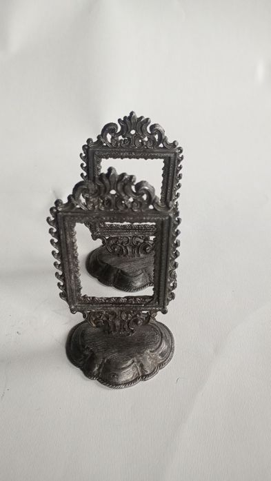 Cynowe dwie ramki ozdobne