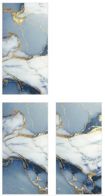 Gres polerowany 120x60 EFEKT ZŁOTA marmur błękit BLUE WYSOKI POŁYSK