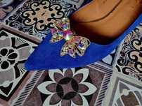 Eleganckie, skórzane buty na niskim obcasie