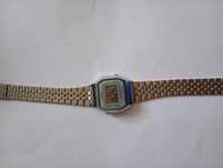 Zegarek Casio cyfrowy orginalny damski metalowy srebrny
