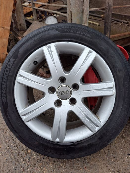 Sprzedam felgi 5x112 audi a4 b7 z oponami letnimi