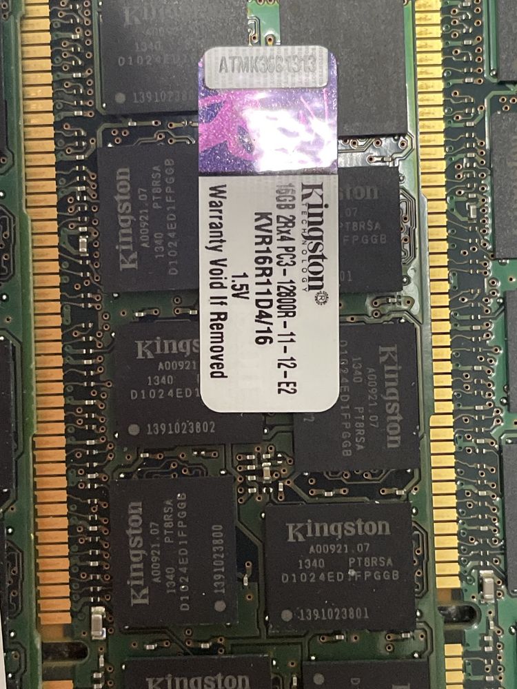 DDR 3 16Gb 1600 ECC REG Kingston