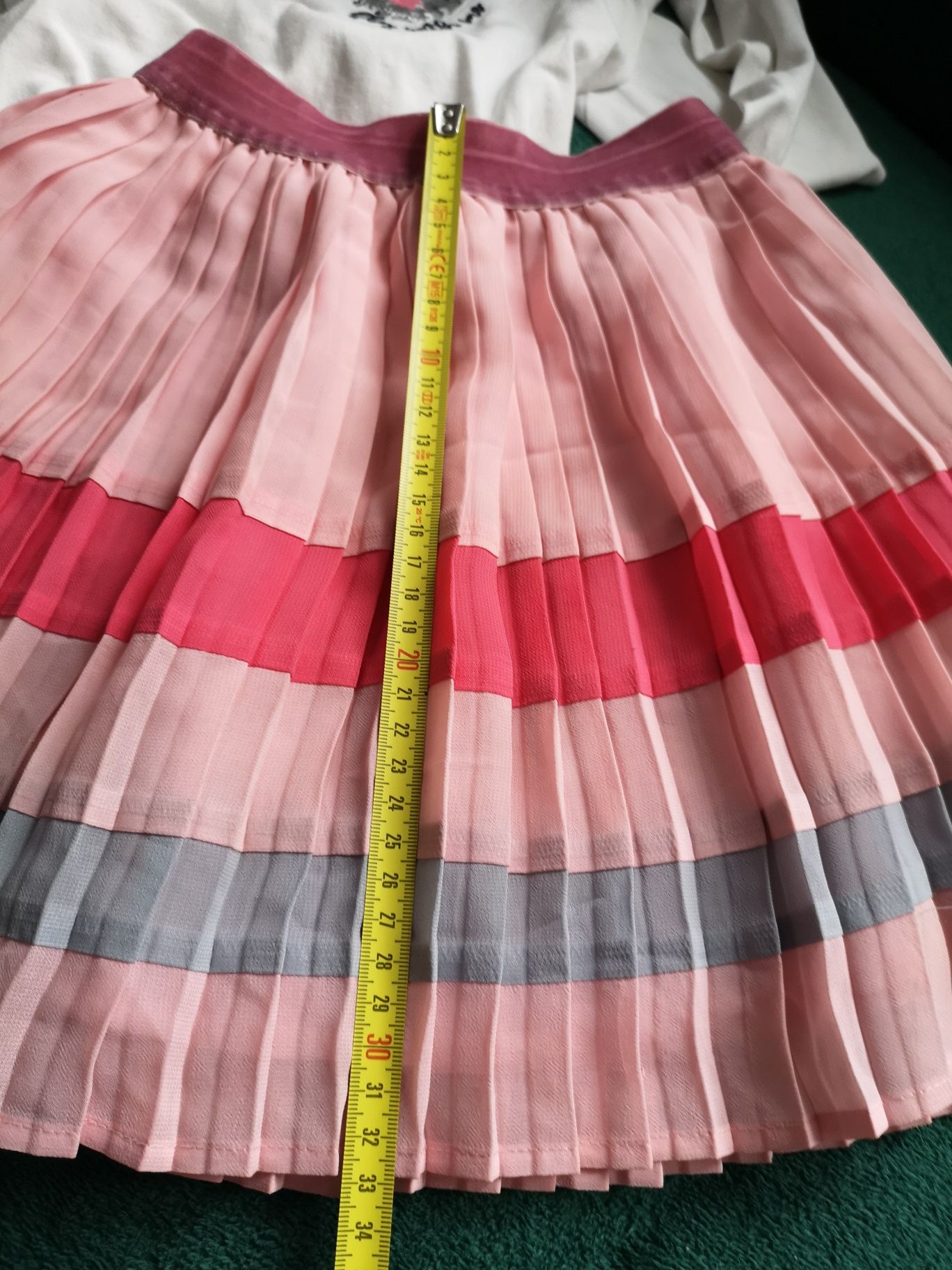 Spódniczka Next, 104-110 różowa plisowana