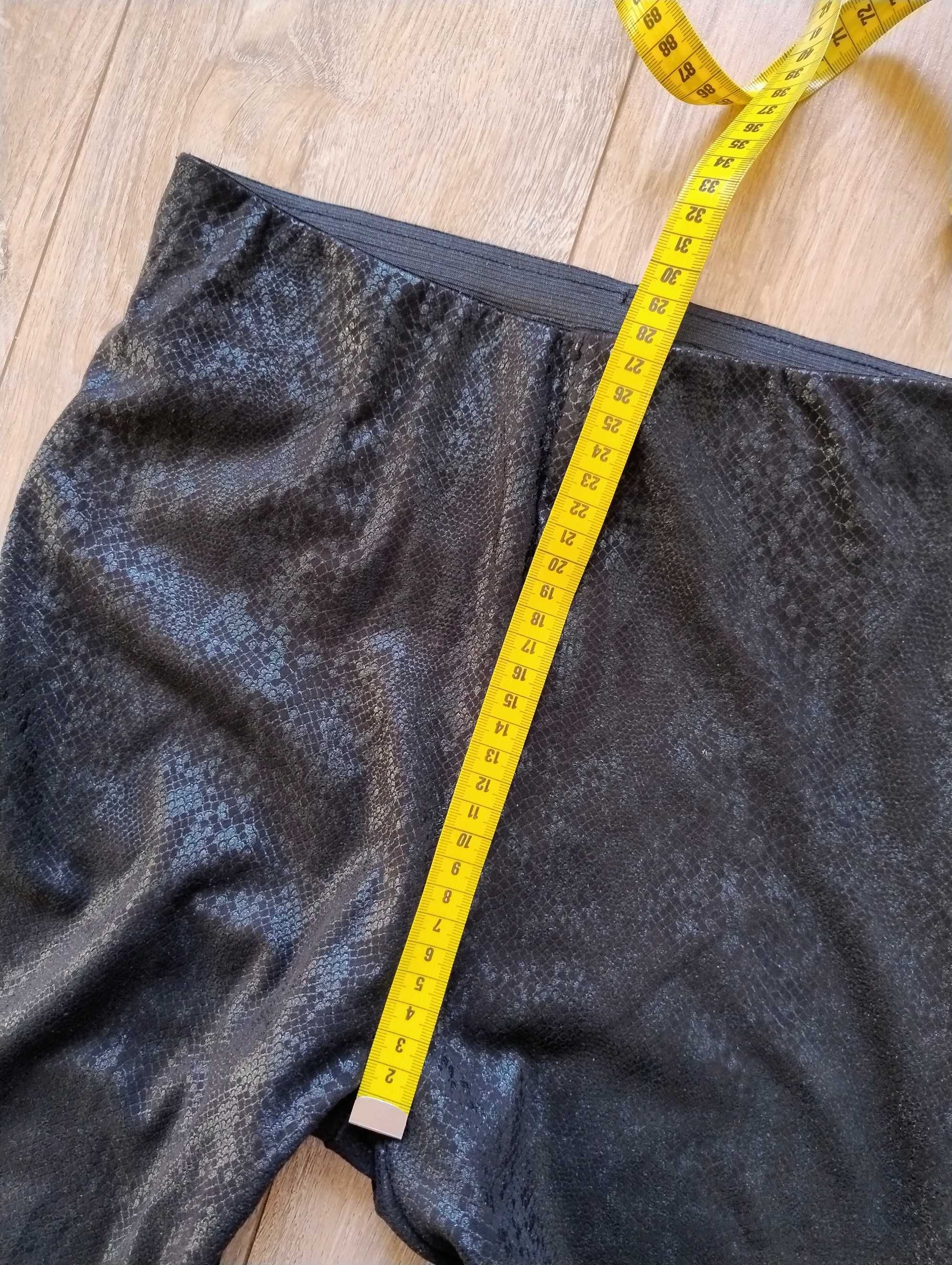 Legginsy czarne / ciepłe / czarne / S