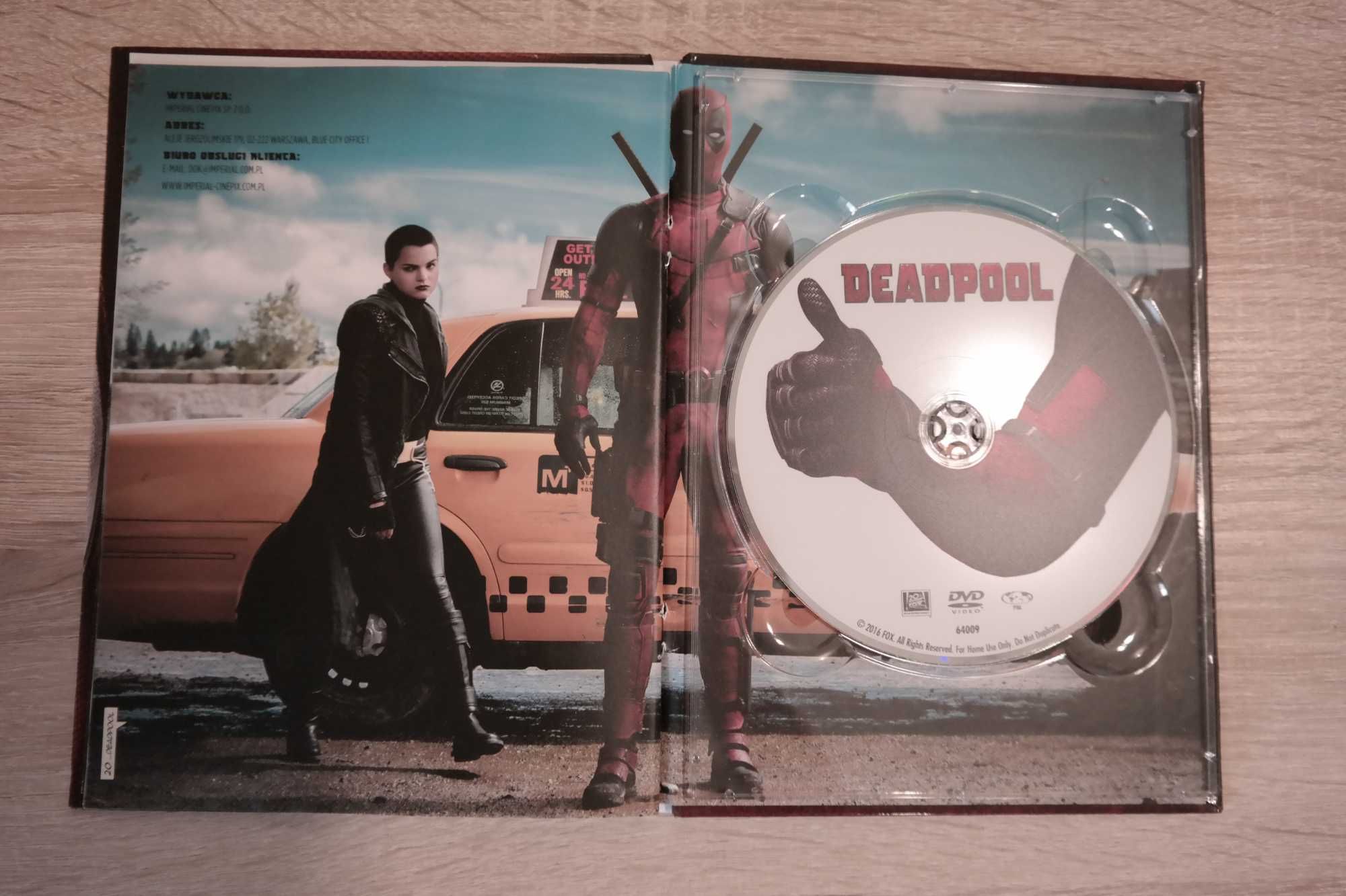 Film DVD + Książka Deadpool