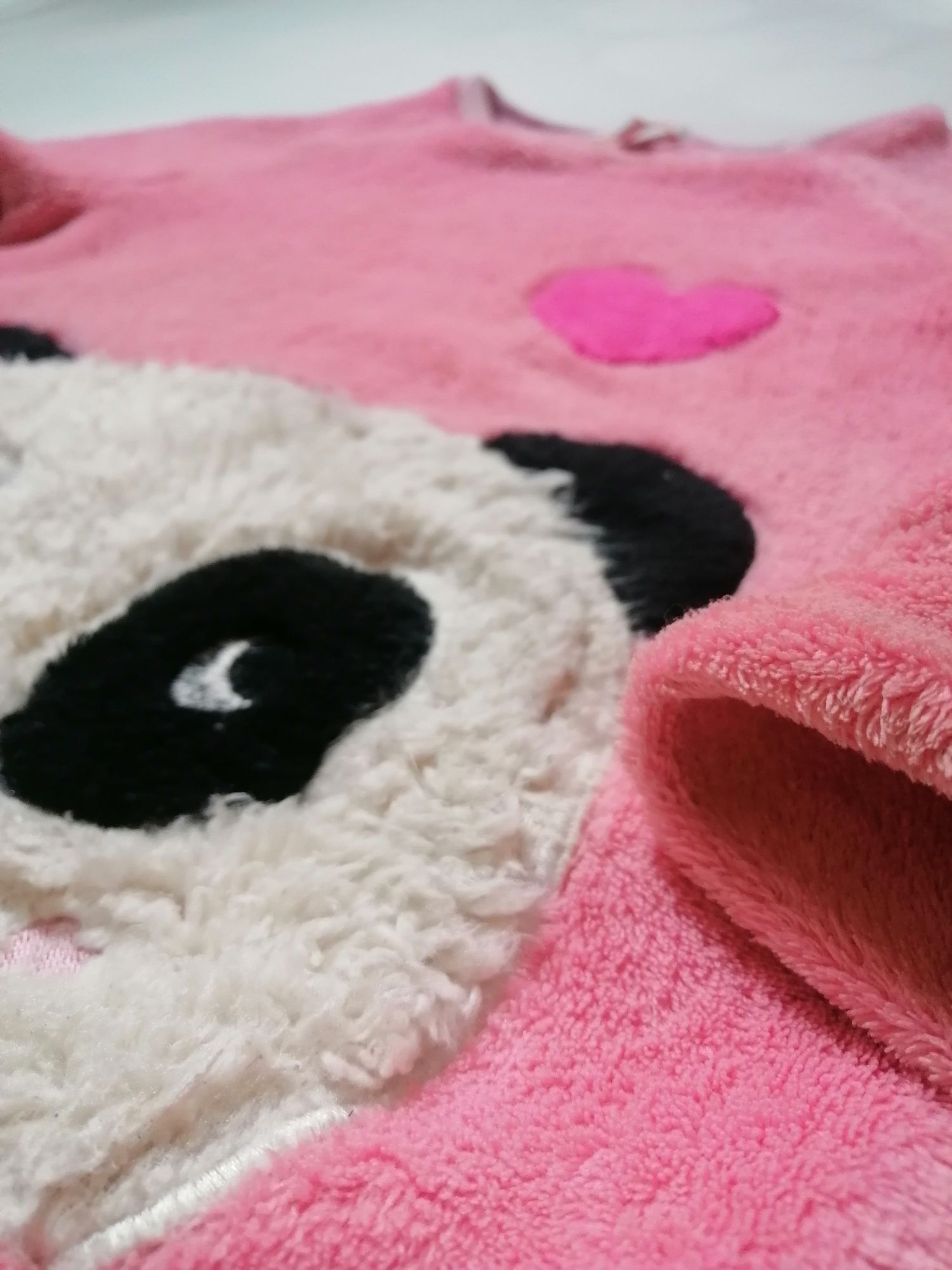 Bluza bluezoo panda różowa misiowa mis